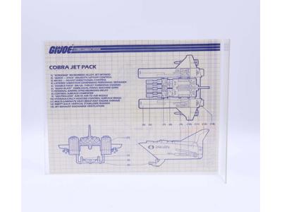 Cobra Jet Pack 1987 ORIGINAL Instructions/Blueprints G.I. Joe Hasbro