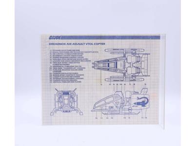 Dreadnok Air Assault VTOL Copter 1986 ORIGINAL Instruction / Blueprints G.I. Joe