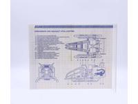 Dreadnok Air Assault VTOL Copter 1986 ORIGINAL Instruction / Blueprints G.I. Joe
