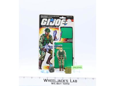 Recoil V1 W/Cardback 1989 GI Joe ARAH Vintage Hasbro Action Figure