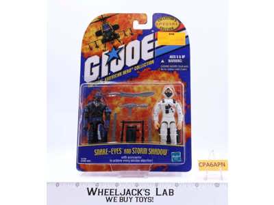 Snake Eyes & Storm Shadow GI Joe Collector's Edition 2000 Hasbro NEW MOSC