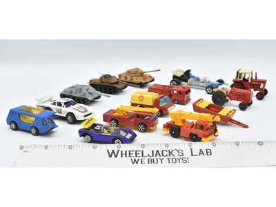 Lot of 14 Miscellaneous Rescue/Army/Cars Vintage Hot Wheels Matchbox Yatming