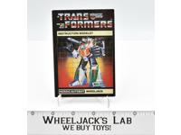 Wheeljack Instruction Manual Booklet 1984 Hasbro G1 Transformers