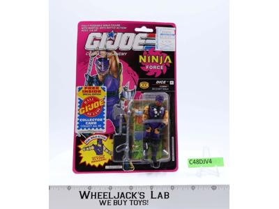 Dice GI Joe Ninja Force 1992 Hasbro Action Figure NEW MOSC SEALED