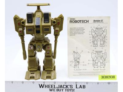 Raider X Destroid Battloid 100% Complete Robotech 1984 Matchbox 7" Action Figure