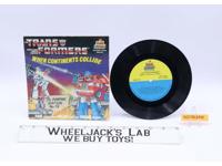 Transformers When Continents Collide Book & Vinyl Record Kid Stuff 1985 Vintage