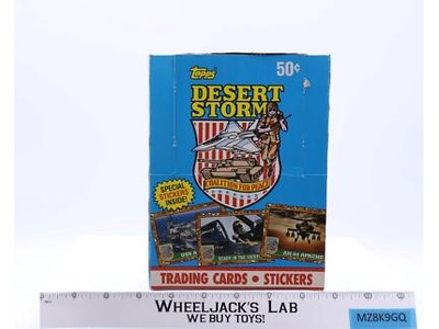 Desert Storm Trading Cards + Stickers 1991 Topps Full Box 36ct SEALED PACKS