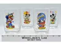 Mickey Mouse Walt Disney World Celebration 2000 McDonald's Set of 4 Glasses