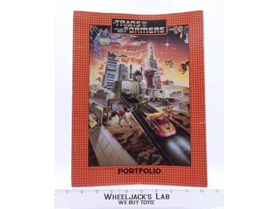 G1 Transformers Portfolio Pocket Folder 1986 Vintage Hot Rod Metroplex