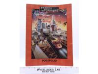 G1 Transformers Portfolio Pocket Folder 1986 Vintage Hot Rod Metroplex