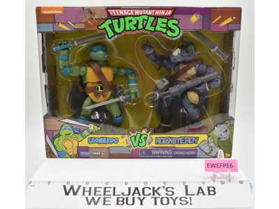 Leonardo Vs. Rocksteady Teenage Mutant Ninja Turtles 2021 Playmates Toys MISB