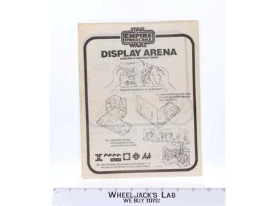 Kenner 1981 Star Wars Display Arena Instruction Manual Vintage