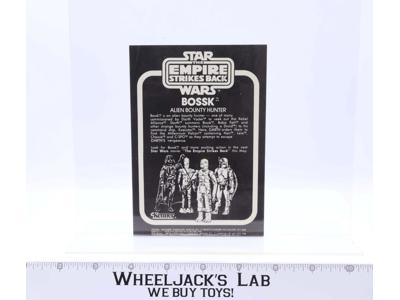 Kenner Star Wars 1978 Bossk Insert Vintage