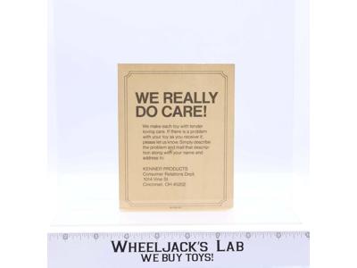 Kenner Products We Really Do Care Card