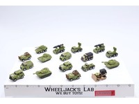 Lot of 17 Military Vehicle Micro Machines 1987-89 Galoob Vintage