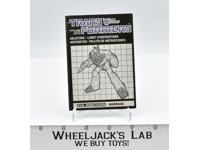 Barrage MILTON BRADLEY Instructions Manual Booklet 1984 G1 Transformers