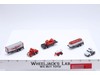 Lot of 6 Semi Trucks/Trailers Galoob Micro Machines Vintage