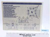 Cobra Terror Drome Blueprint/Instruction Original 1986 GI Joe Vintage