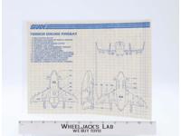 Cobra Terror Drome Firebat Blueprint/Instruction Original 1986 GI Joe Vintage