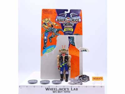 Throttle 100% Complete Biker Mice from Mars 1993 Galoob Action Figure