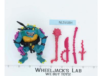 Slash 100% Complete Teenage Mutant Ninja Turtle TMNT Playmates 1990 Vintage
