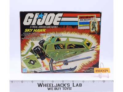 Sky Hawk 100% Complete W/Box GI Joe 1984 Hasbro Vintage Action Figure Vehicle