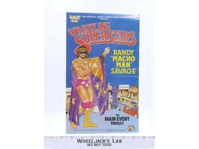 Randy Macho Man Savage Original Poster 12x7.5 1980's WWF LJN Wrestling Vintage