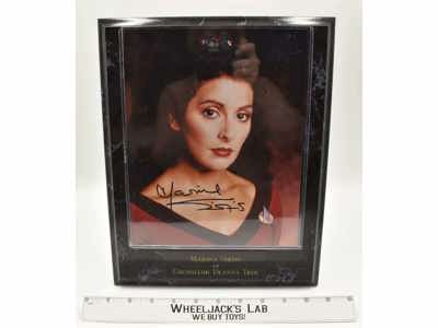 Counselor Deanna Troi Star Trek Marina Sirtis AUTOGRAPHED Plaque