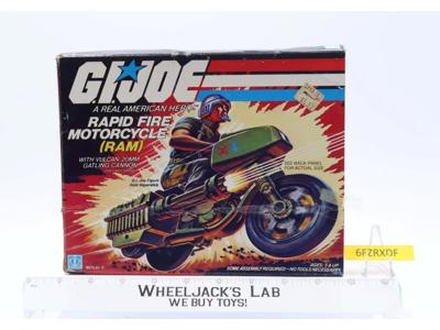 RAM Rapid Fire Motorcycle 100% Complete 1982 GI Joe Action Figure Vintage