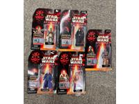 Lot of 5 Star Wars Episode 1 Action Figures NEW SEALED C-3O Watto Sidious Ric