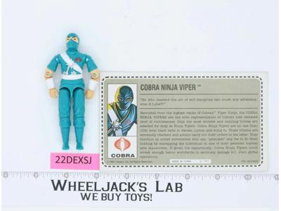 Cobra Ninja Viper V1 1992 RED CARD BACK G.I. Joe Hasbro Vintage Action Figure