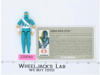 Cobra Ninja Viper V1 1992 RED CARD BACK G.I. Joe Hasbro Vintage Action Figure