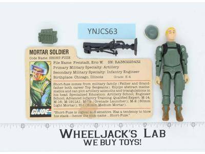 Short Fuze V1 Straight Arms 100% Complete G.I. Joe 1982 Hasbro Vintage Figure