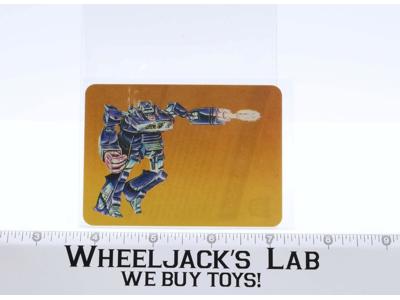 Shockwave Card 122 Variant Color 1985 G1 Transformers Action Trading Cards