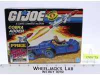 Cobra Adder 100% Complete GI Joe 1987 Hasbro Vintage Action Figure Vehicle