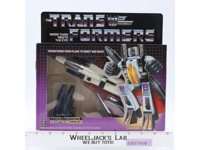 Ramjet 100% Complete W/BOX & UNUSED STICKER Vintage G1 Transformers Hasbro