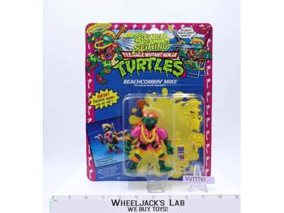 Beachcombin' Mike Teenage Mutant Ninja Turtle Ninja Power TMNT Playmates MOSC