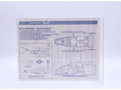 Sky Patrol Sky Hawk 1989 ORIGINAL Instructions / Blueprints G.I. Joe Hasbro