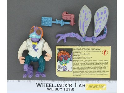 Baxter Stockman 100% Complete Teenage Mutant Ninja Turtles TMNT 1989 Playmates