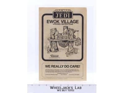 Kenner 1983 Star Wars Ewok Village Instructions Manual Vintage