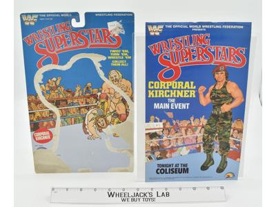 Corporal Kirchner Poster and Cardback WWF Wrestling Superstars 1986 LJN