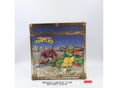 Wooden Toy Chest Teenage Mutant Ninja Turtles TMNT 1980's Storage Box