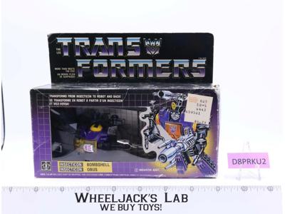 Bombshell CANADIAN NICE FIGURE w/Box 100% Complete 1985 Hasbro G1 Transformers