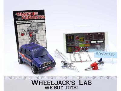 Skids W/UNUSED STICKERS 1985 G1 Transformers Hasbro Vintage Figure