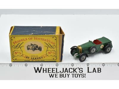1929 Le Mans Bentley Models of YesterYear 1950's Lesney Matchbox Car