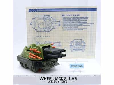 S.L.A.M. 100% Complete 1987 GI Joe ARAH Hasbro Vintage Action Figure Vehicle
