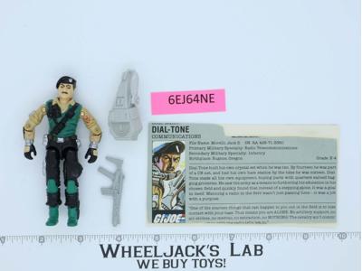 Dial-Tone V1 100% Complete G.I. Joe 1986 Hasbro Vintage Action Figure