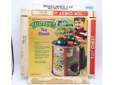 Toy Chest EMPTY BOX Teenage Mutant Ninja Turtles TMNT 1990 American Toy