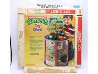 Toy Chest EMPTY BOX Teenage Mutant Ninja Turtles TMNT 1990 American Toy