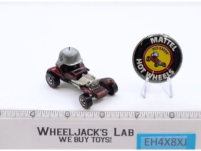 Red Baron w/ Button 1969 1970 Mattel Hot Wheels Vintage Redline RL